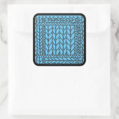 BREI PURL BLUE Grote Vierkante Stickers II (Tas)