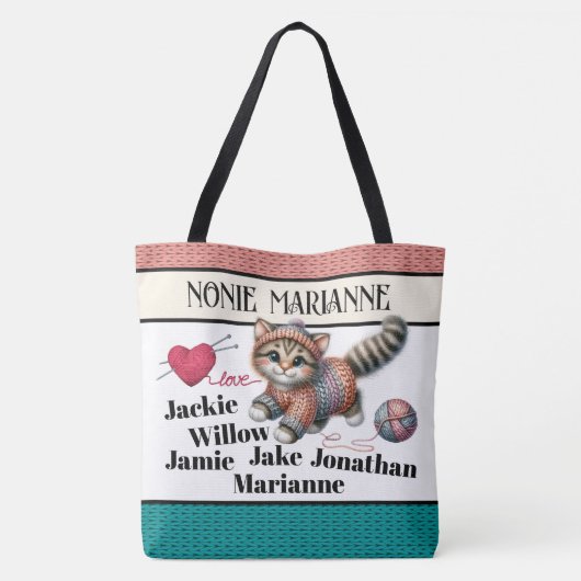 Brei Wit - Zie Terug - GROTE Canvas tas (Achterkant)