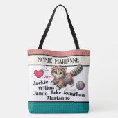 Brei Wit - Zie Terug - GROTE Canvas tas (Achterkant)