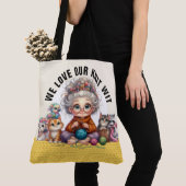 Brei Wit - Zie Terug - GROTE Canvas tas (Dichtbij)