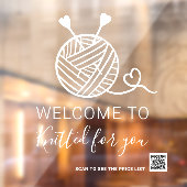 Breiambachtelijke winkel logo welkom Qr code Raamsticker (Vel 2)