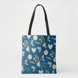 Breibenodigdheden geborduurd monogram tote bag