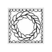 BREICIRKEL 5 cm Vierkante Rubber Stempel (Afrduk)