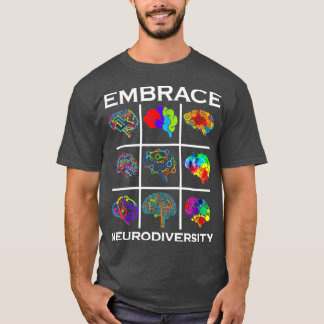 Breid de kennis van autisme bij neurodiversiteit u t-shirt