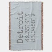 Breid de Latitude-lengtegraad uit Deken (Voorkant Verticaal)