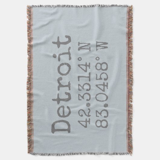 Breid de Latitude-lengtegraad uit Deken (Voorkant Verticaal)