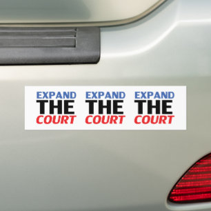 "Breid het Hof uit" blauw wit rood zwart - Bumpersticker