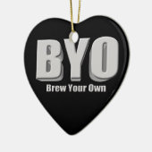 Breid je eigen bier keramisch ornament (Links)