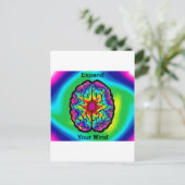 Breid uw geest uit briefkaart (Staand voorkant)