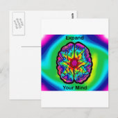 Breid uw geest uit briefkaart (Voorkant / Achterkant)