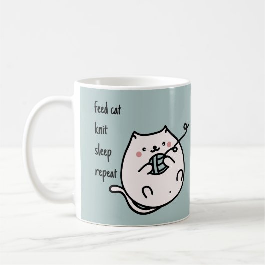 Breidende Kat Koffiemok (Links)
