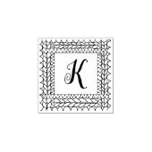 BREIEN AVEL 1" Vierkante Rubber Stempel + Initiaal (Afrduk)