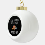 Breien Brei Mand  Keramische Bal Ornament (Rechts)