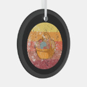 Breien Brei Mand Met Wol Glas Ornament (Voorkant Rechts)