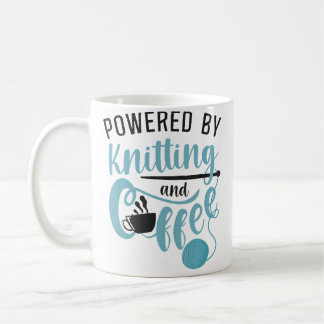 Breien Breister Koffie Aangedreven Door Breien En  Koffiemok