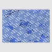 Breien Business Bedankt Bericht Blauw Tissuepapier (Voorkant)