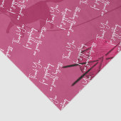 Breien Business Bedankt Bericht Roze Tissuepapier (Detail)