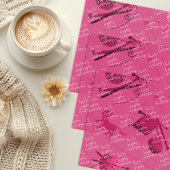 Breien Business Bedankt Bericht Roze Tissuepapier