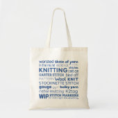 Breien Canvas tas - Knitter's Word Collage (Voorkant)