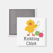 Breien Chick Magnet (Voorkant / Achterkant)