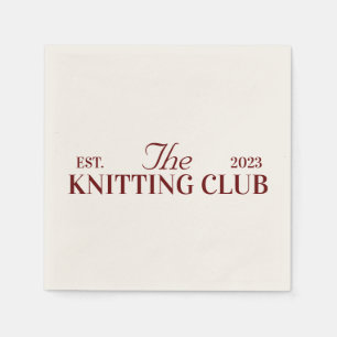 Breien club cocktail servetten voor ambachtelijke