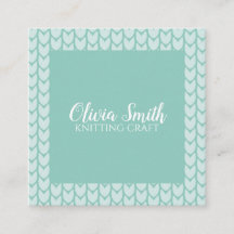 Breien Craft Blauw Patroon Handgemaakt Gepersonali