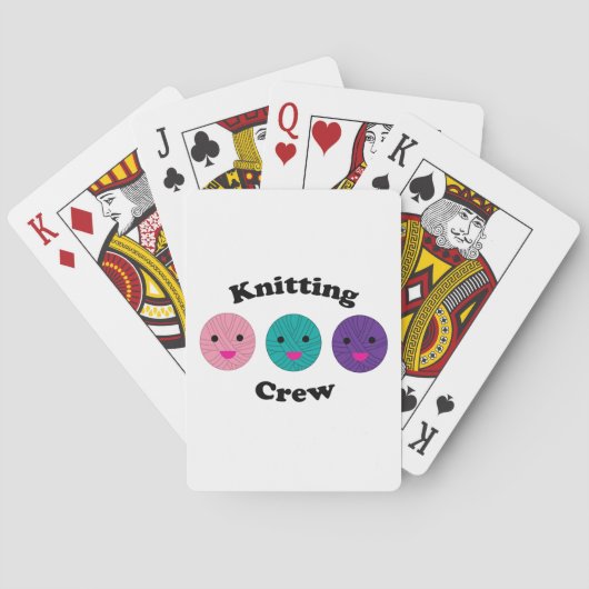 Breien Crew Yarn Kawaii Grappig Pokerkaarten (Achterkant)