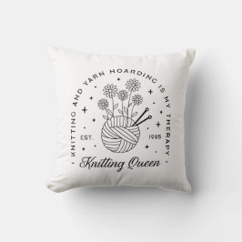 Breien floral garen bal cottage core esthetiek kussen