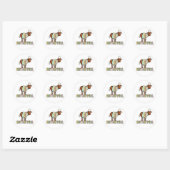 breien gebeurt ronde sticker (Vel)