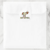 breien gebeurt ronde sticker (Tas)