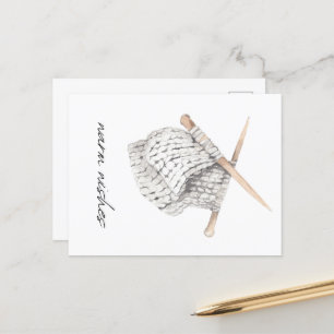 Breien Gezellige Warme Wensen Briefkaart