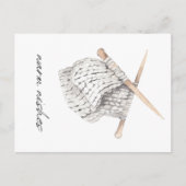 Breien Gezellige Warme Wensen Briefkaart (Voorkant)