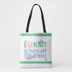 Breien Grappige Quote - Ik Brei - Breiwerk Project Tote Bag