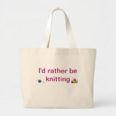 breien grote tote bag (Voorkant)