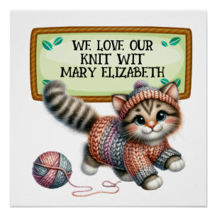 Breien haak ambachten Poster