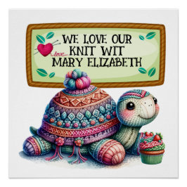 Breien haak ambachten Poster