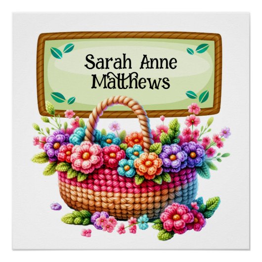 Breien haak ambachten Poster (Voorkant)