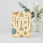 Breien Haak Sewing Tools Patroon Briefkaart (Staand voorkant)