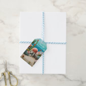 Breien haakwerk dank u Logo QR Cadeaulabel (Met Touw)