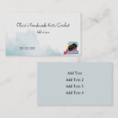 Breien/haken Handgemaakt Visitekaartje (Voorkant / Achterkant)