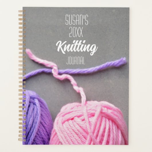 Breien Haken Maandelijkse Planner Journal Logboek (Voorkant)