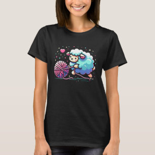 Breien Haken Schapen Breien Garen Naald Meme T-shirt