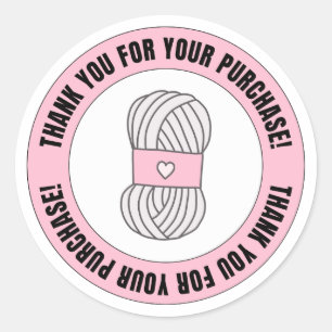 Breien & Haken Zakelijk Ronde Sticker