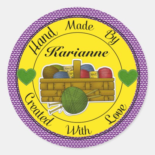 Breien hand gemaakt door Sticker - SRF (Voorkant)