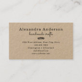 Breien Handgemaakte Naalden en Mesh Kraft Visitekaartje (Achterkant)