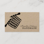 Breien Handgemaakte Naalden en Mesh Kraft Visitekaartje (Voorkant)