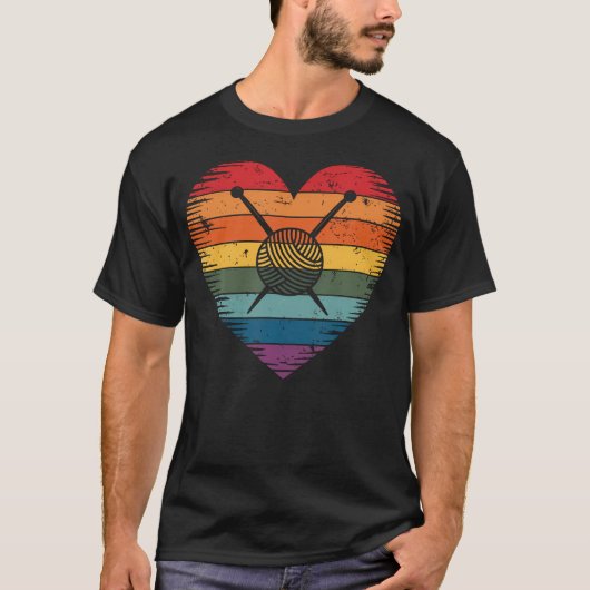 Breien Hart Grappig T-shirt (Voorkant)