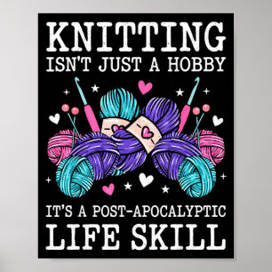 Breien is geen hobby, het is een post-apocalyptisc poster