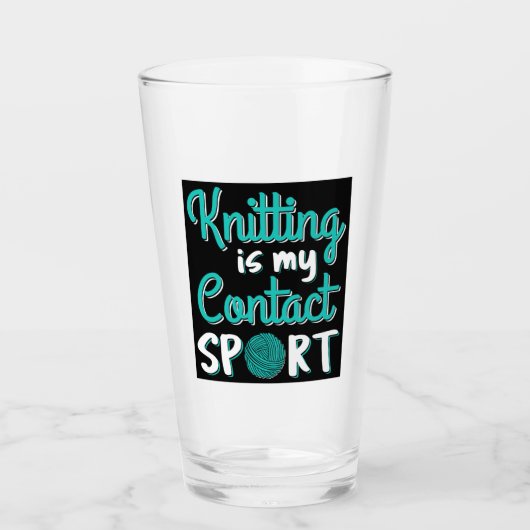 Breien Is Mijn Kontaktsport Glas (Voorkant)