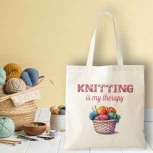 Breien Is Mijn Therapie Tote Bag